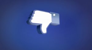facebook thumb downwards