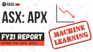 Appen share price falling - image shows 'machine learning' sign with APX share price falling
