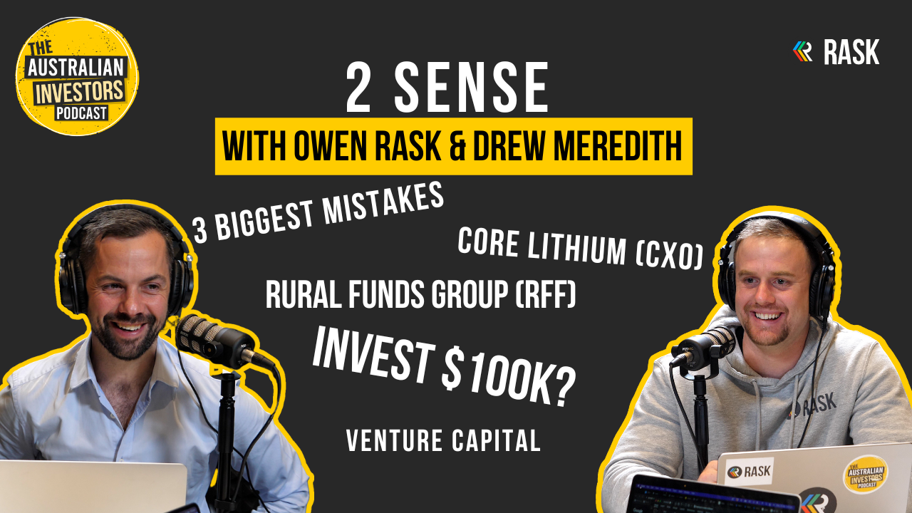 2 sense: our 3 biggest mistakes, investing $100k, Core Lithium (CXO), DZZF, Twilio (TWLO), Owen says Dubber (DUB) is a no go & Rural Funds Group (ASX:RFF)