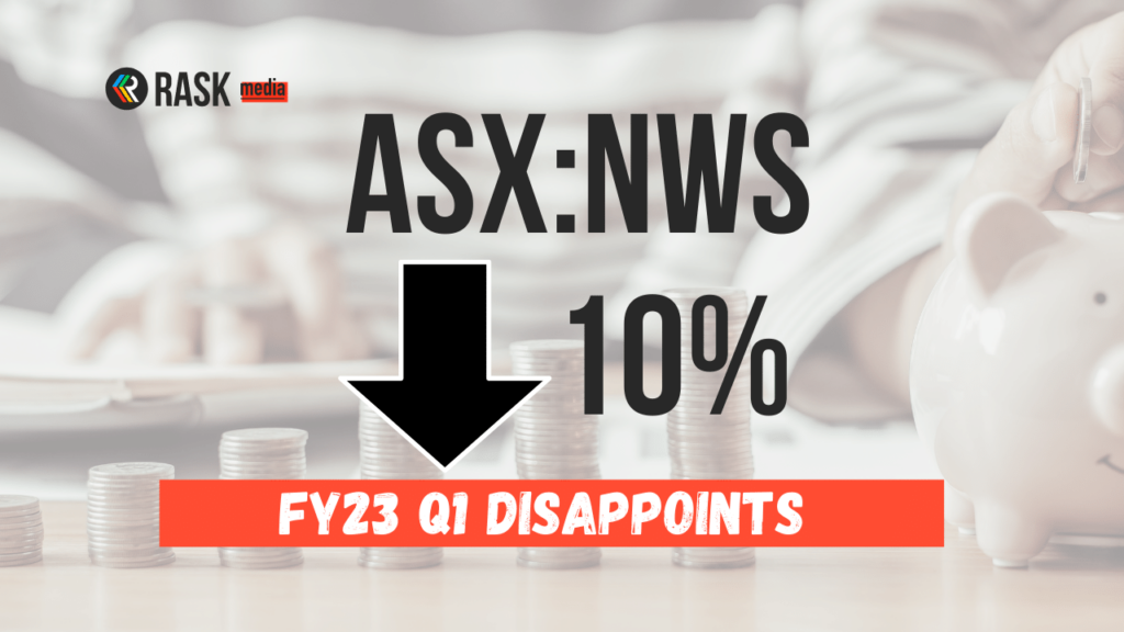 News Corporation (ASX:NWS) share price sinks 10% after disappointing quarter