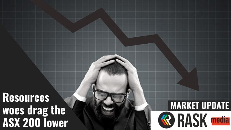 Resources woes drag the S&P/ASX 200 (INDEXASX:XJO) lower