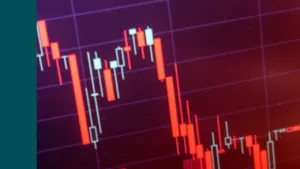 stock chart showing deep sell off